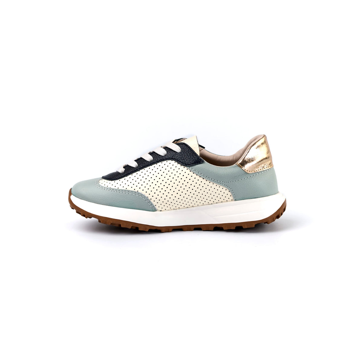 Tenis Susan Azul En Cuero
