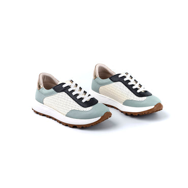 Tenis Susan Azul En Cuero