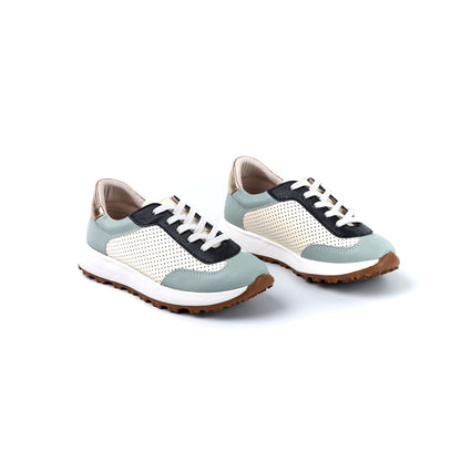 Tenis Susan Azul En Cuero